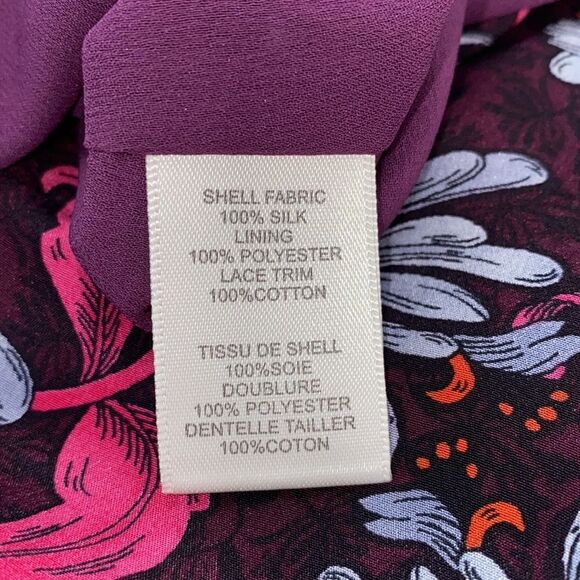 Rebecca Taylor Mystic Garden Sleeveless Silk Dress High Neck Floral Size Small - Picture 9 of 16